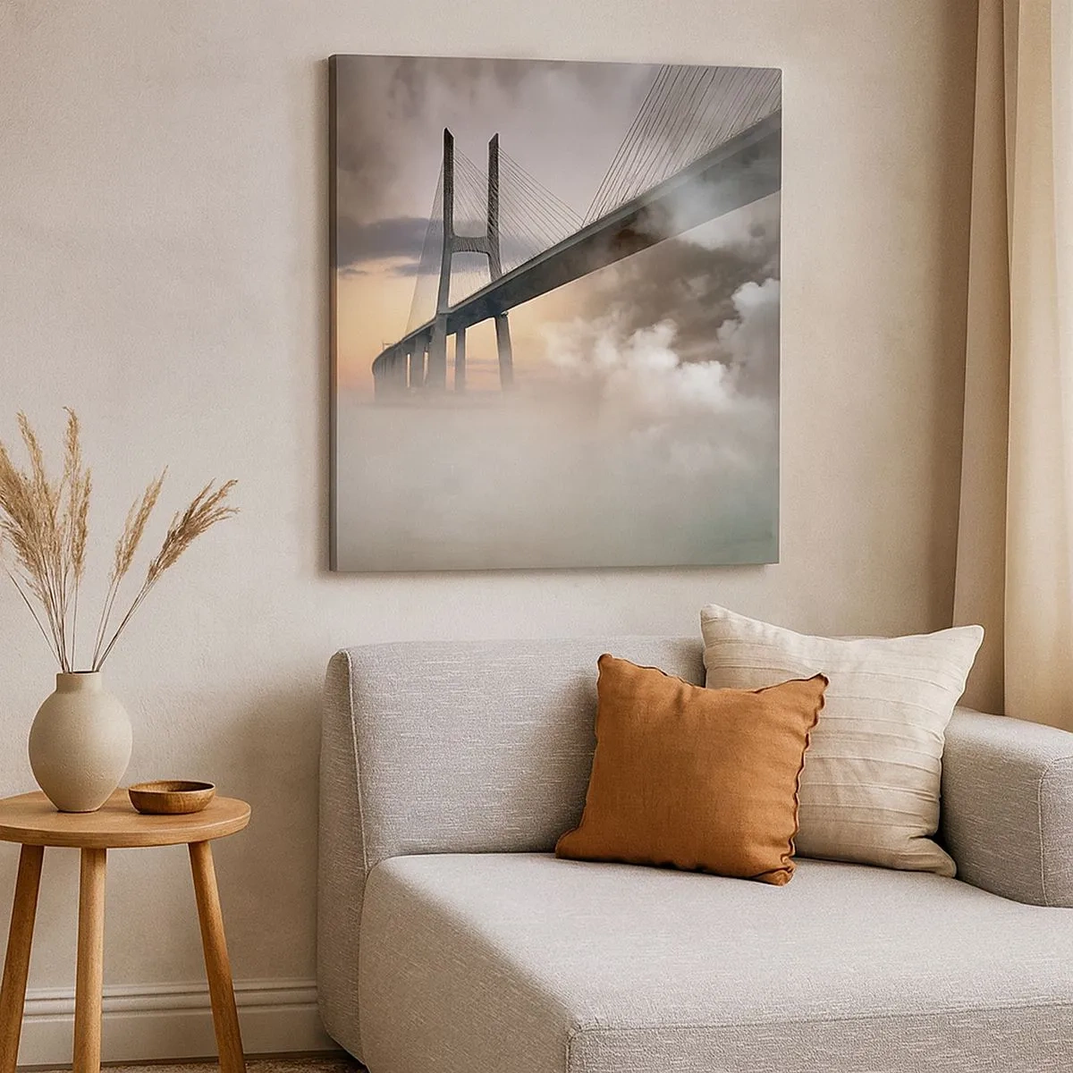 Impression sur toile - Image sur toile - Sur la rivière qui n'existe pas - 30x30 cm