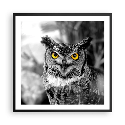 Affiche dans un cadre noir - Poster - Rien ne se cachera - 60x60 cm