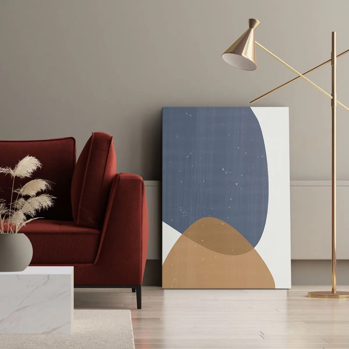 Impression sur toile - Image sur toile - Ovales et influences - 65x120 cm