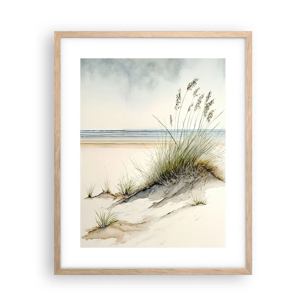 Affiche dans un chêne clair - Poster - Choyé par le vent - 40x50 cm