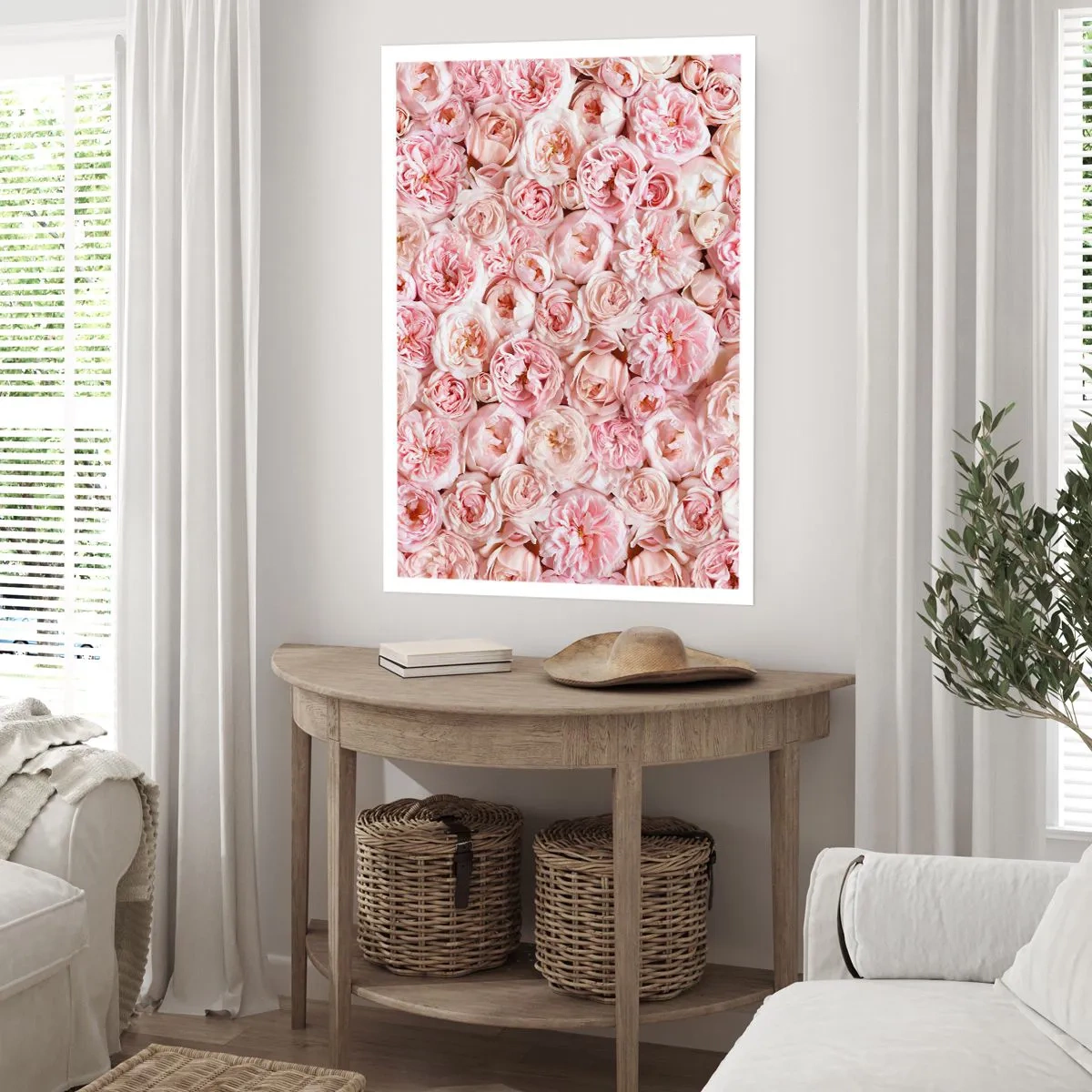 Affiche - Poster - Un lit de roses - 70x100 cm
