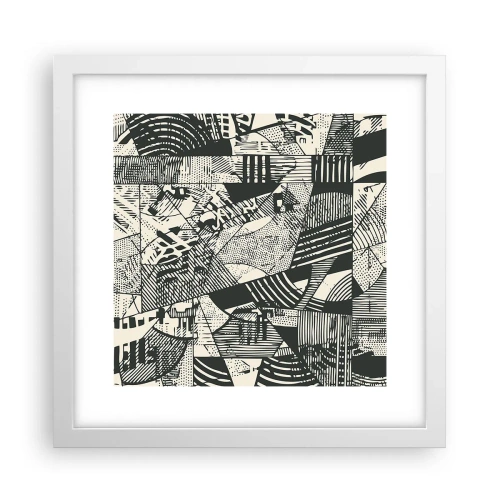 Affiche dans un cadre blanc - Poster - Dynamique du modernisme - 30x30 cm