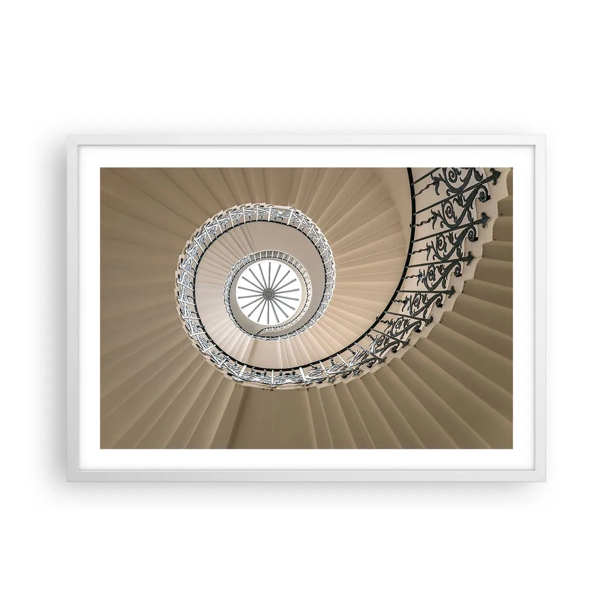 Affiche dans un cadre blanc - Poster - À l'intérieur de la coquille - 70x50 cm