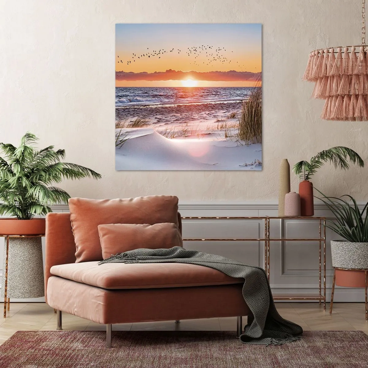 Impression sur toile - Image sur toile - Paysage horizontal - 50x50 cm