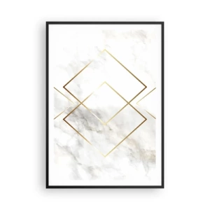 Affiche dans un cadre noir - Poster - Vue à l'infini - 70x100 cm