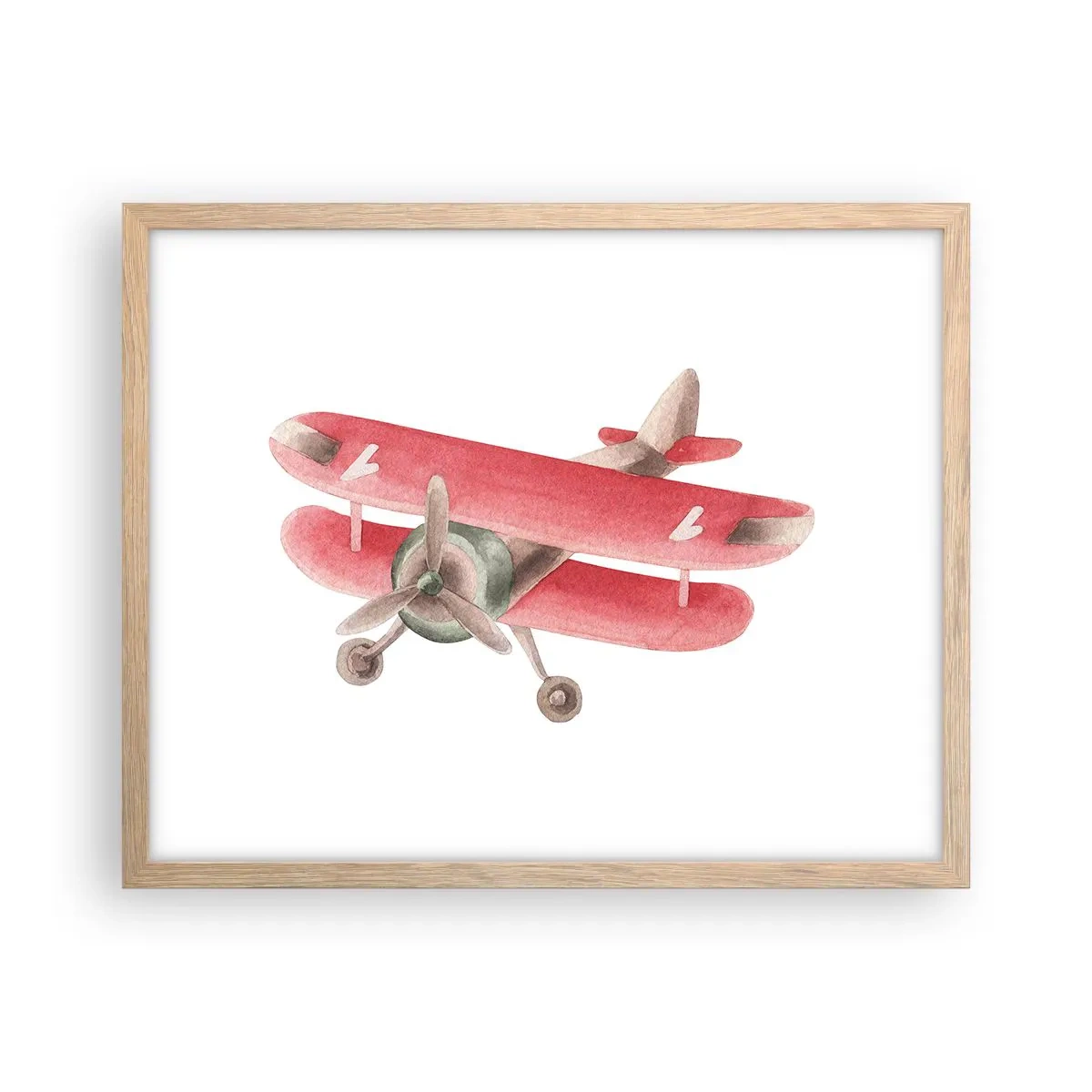 Affiche dans un chêne clair - Poster - Prêt pour les hauts vols - 50x40 cm