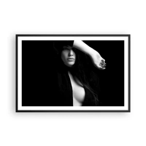 Affiche dans un cadre noir - Poster - École de séduction - 91x61 cm