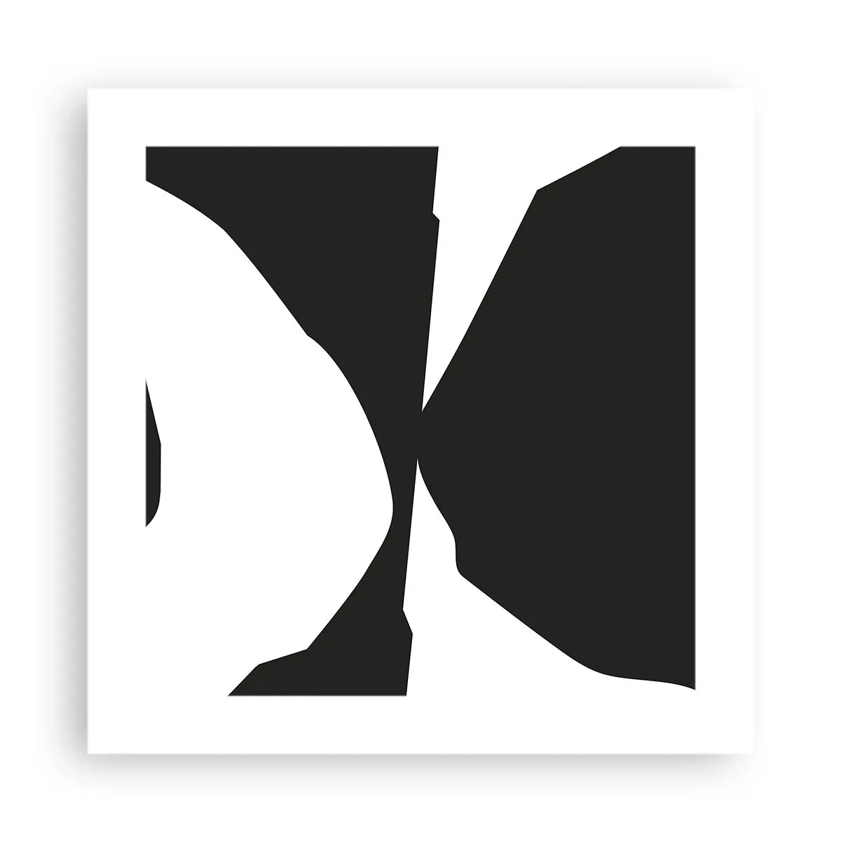 Affiche - Poster - Positif négatif - 40x40 cm