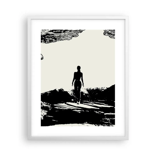 Affiche dans un cadre blanc - Poster - Nouveau look - 40x50 cm