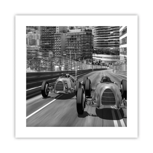 Affiche - Poster - Il y a longtemps à Monté Carlo - 40x40 cm