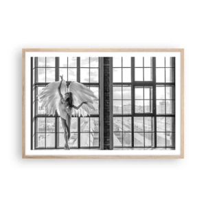 Affiche dans un chêne clair - Poster - La ville des anges? - 91x61 cm