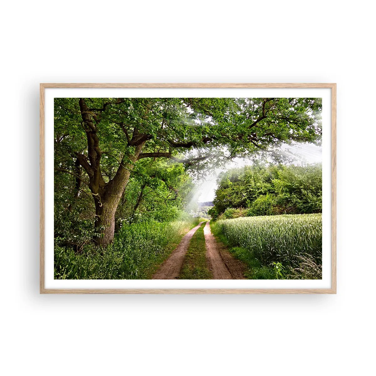 Affiche dans un chêne clair - Poster - Et in Arcadia ego - 100x70 cm