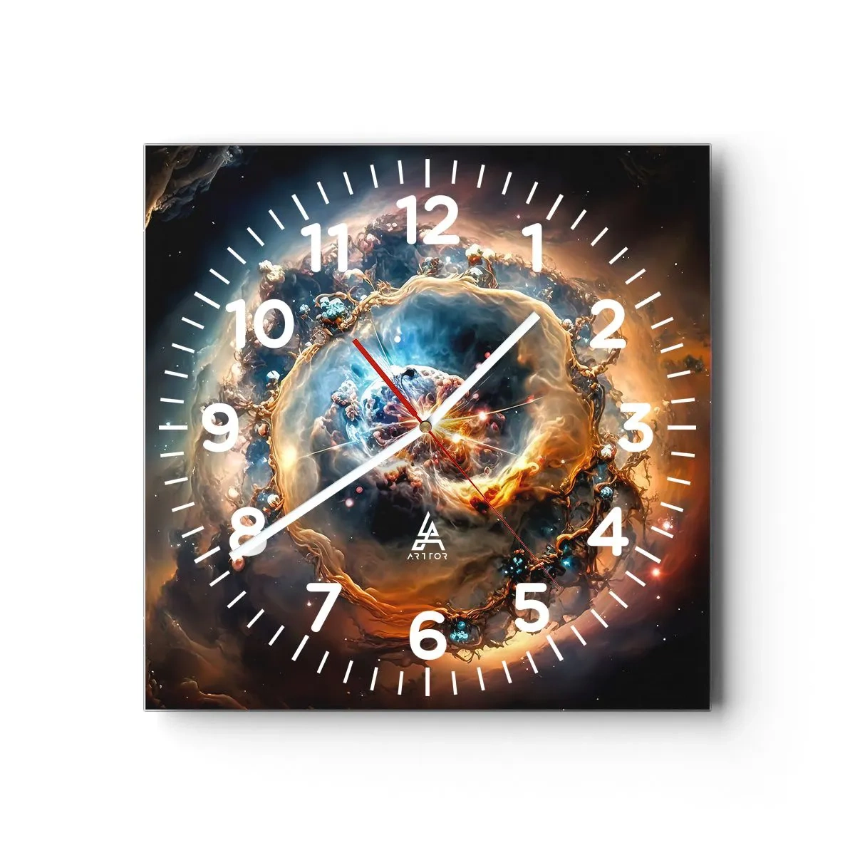 Horloge murale - Pendule murale - Le début - 40x40 cm