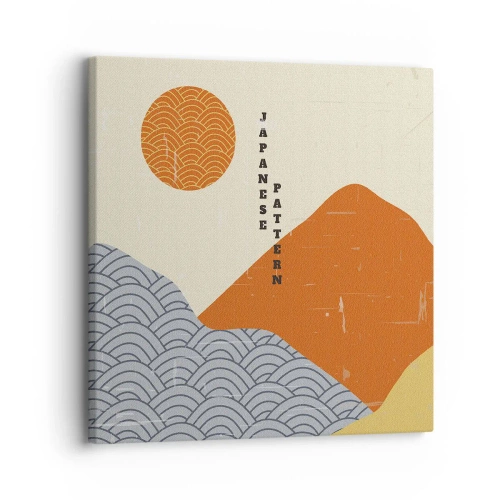 Impression sur toile - Image sur toile - Dans l'esprit japonais - 30x30 cm