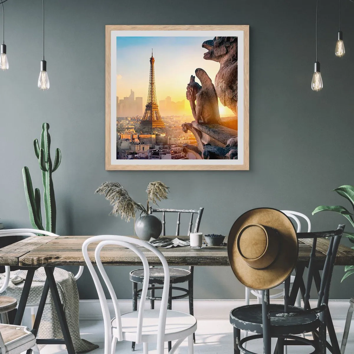 Affiche dans un chêne clair - Poster - Tellement de choses ont changés... - 40x40 cm