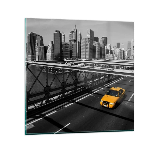 Impression sur verre - Image sur verre - Couleur de la grande ville - 60x60 cm