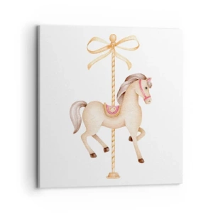 Impression sur toile - Image sur toile - Un trot gracieux - 70x70 cm