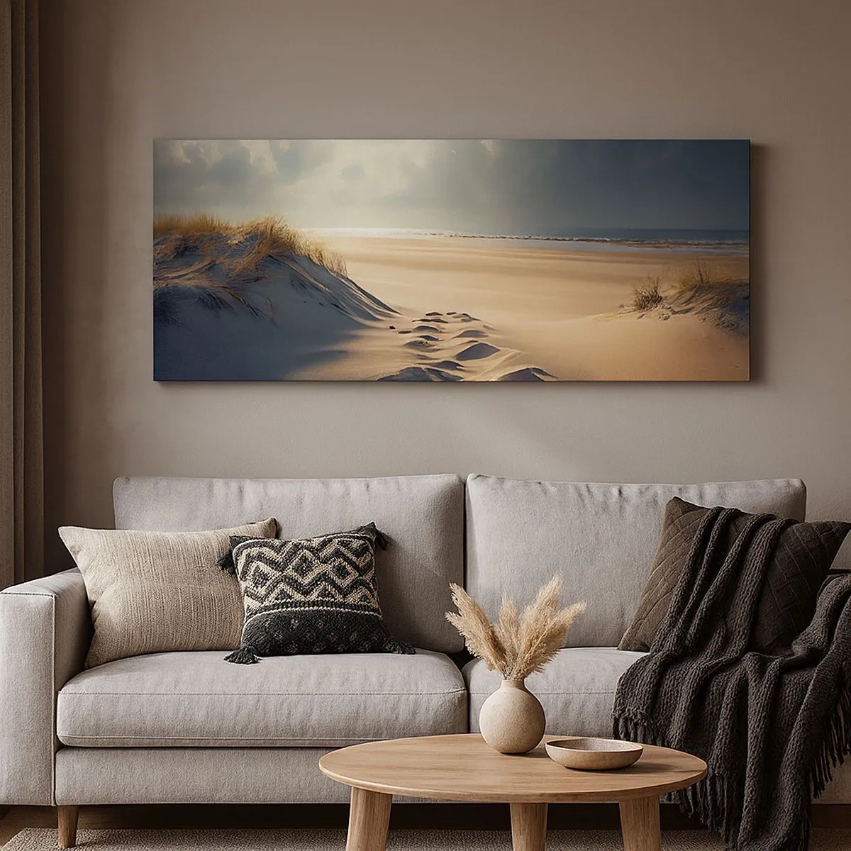 Impression sur toile - Image sur toile - Un paysage apaisant - 100x40 cm