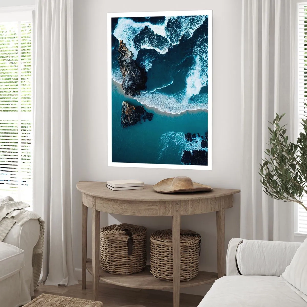 Affiche - Poster - Enveloppé par les vagues - 70x100 cm