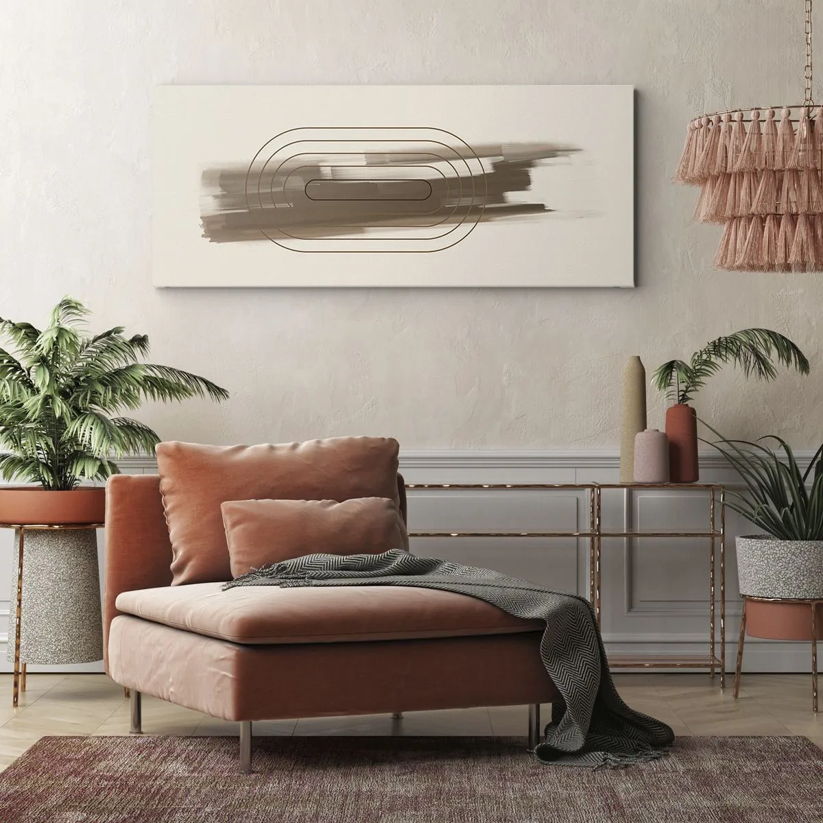 Impression sur toile - Image sur toile - Parfum de gris - 100x40 cm