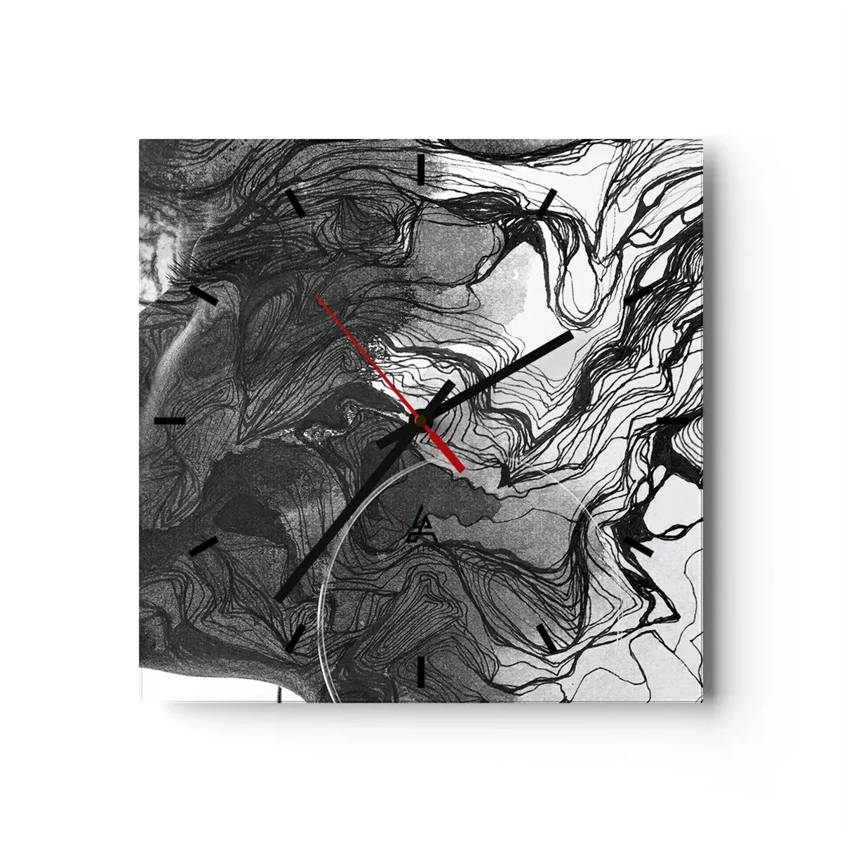 Horloge murale - Pendule murale - Emmêlé dans les rêves - 40x40 cm