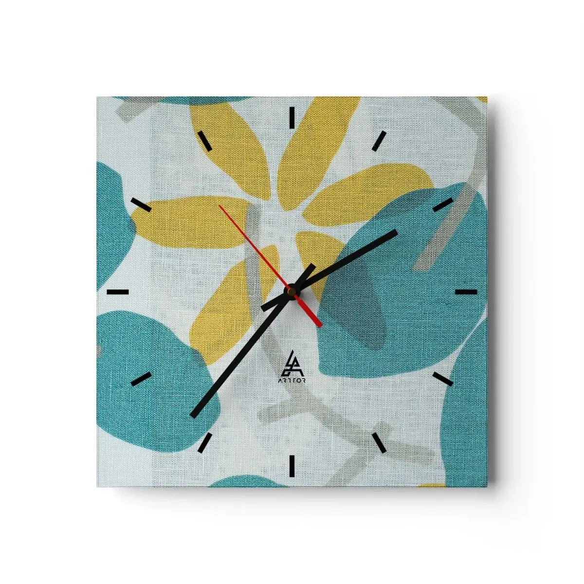 Horloge murale - Pendule murale - Wśród lazurowych liści - 40x40 cm