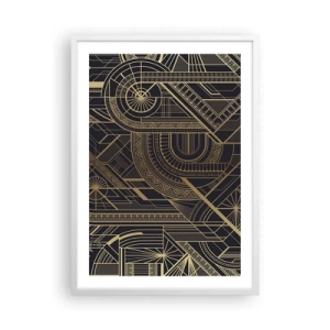 Affiche dans un cadre blanc - Poster - Concept, idée, plan - 50x70 cm