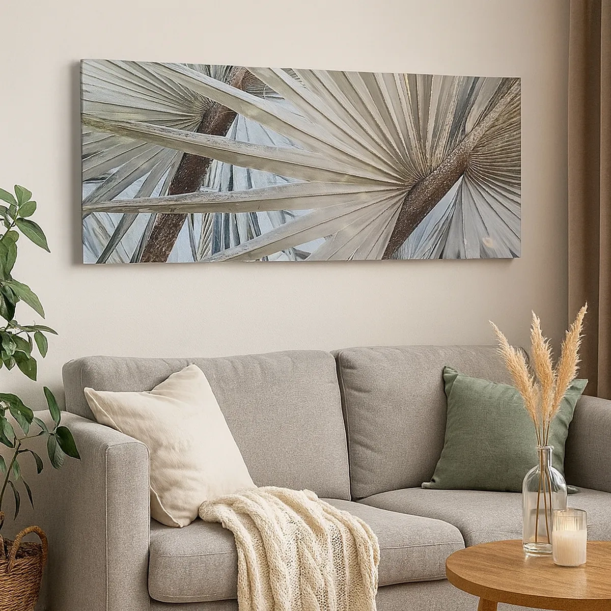 Impression sur toile - Image sur toile - Evantail sous les tropiques - 30x30 cm