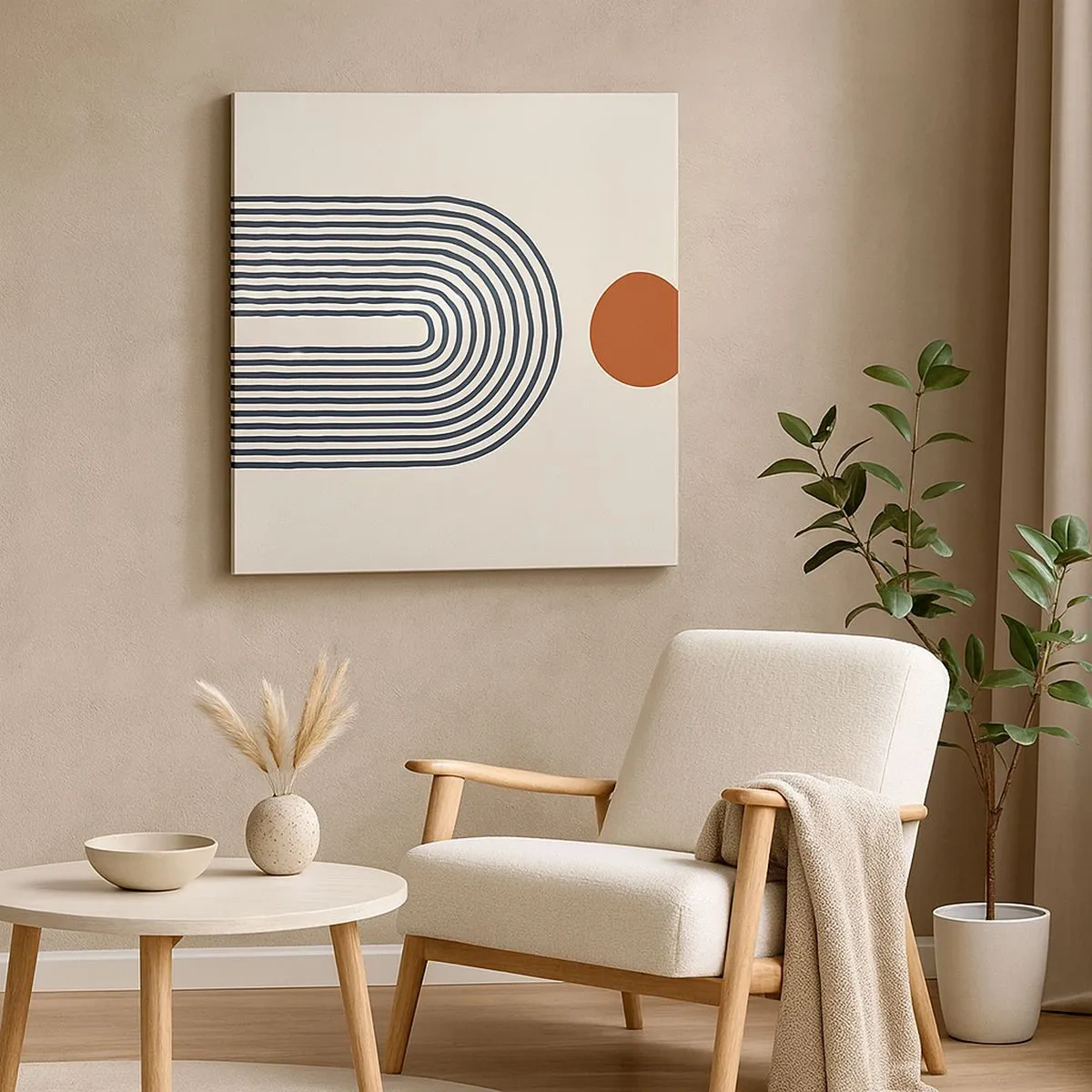 Impression sur toile - Image sur toile - Le magnétisme des formes et des couleurs - 30x30 cm