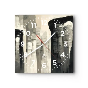 Horloge murale - Pendule murale - La majesté de l'Antiquité - 30x30 cm
