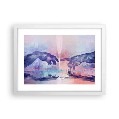 Affiche dans un cadre blanc - Poster - Divine étincelle de vie - 40x30 cm