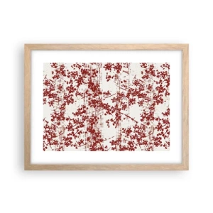 Affiche dans un chêne clair - Poster - Comme un calicot ancien - 40x30 cm