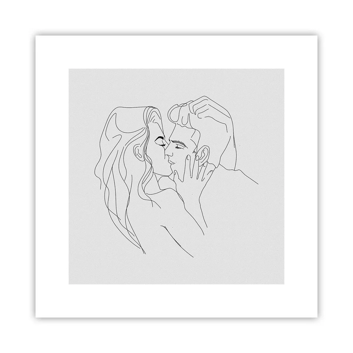 Affiche - Poster - La même ligne - 30x30 cm