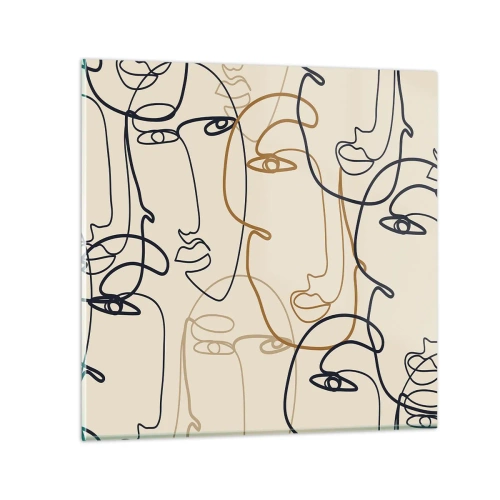 Impression sur verre - Image sur verre - Portrait multiplié - 50x50 cm