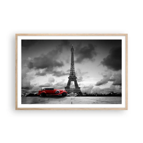 Affiche dans un chêne clair - Poster - Il n'y a pas si longtemps à Paris - 91x61 cm