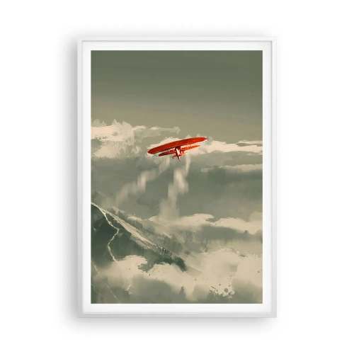 Affiche dans un cadre blanc - Poster - Pionnier intrépide - 70x100 cm