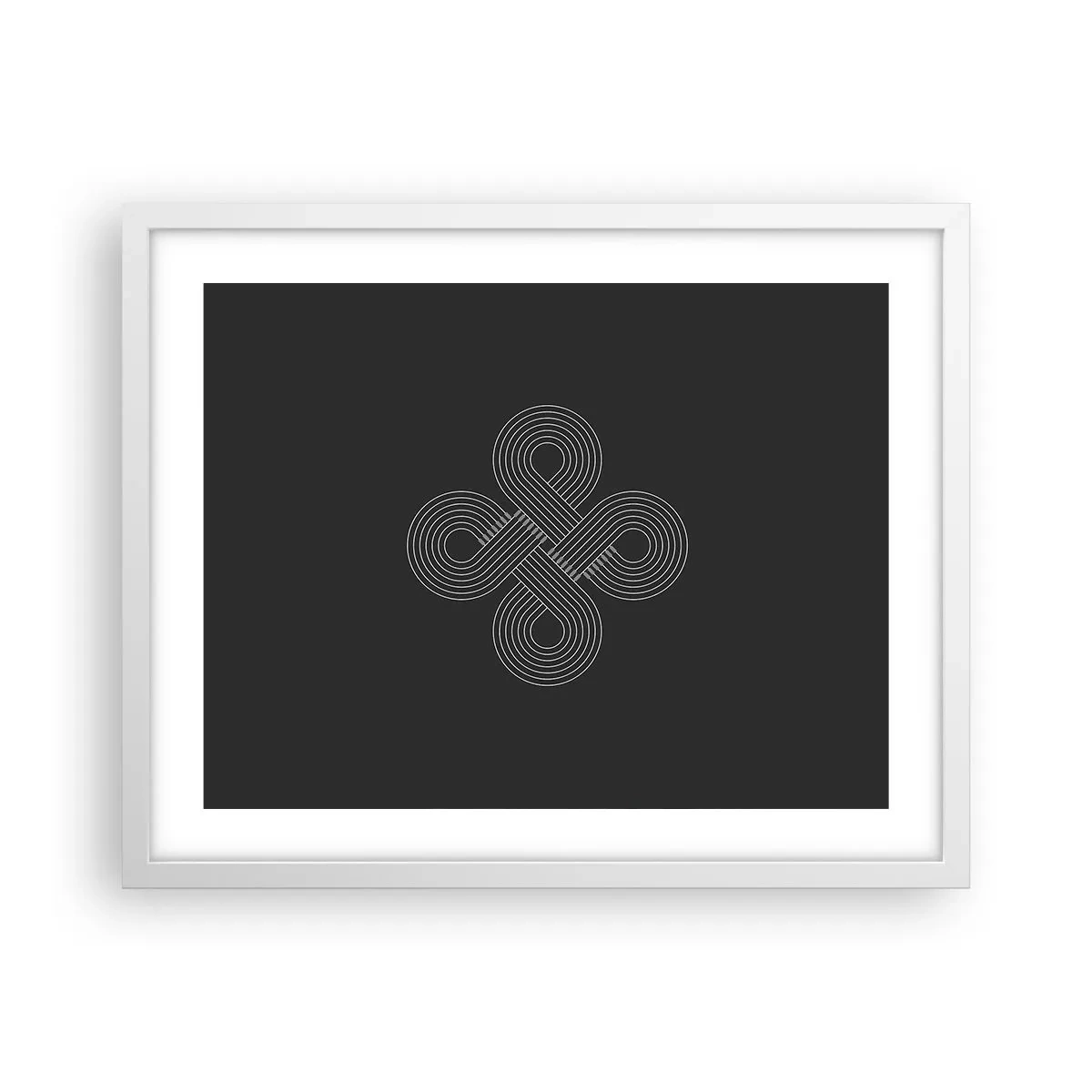 Affiche dans un cadre blanc - Poster - Dans l'âme celtique - 50x40 cm