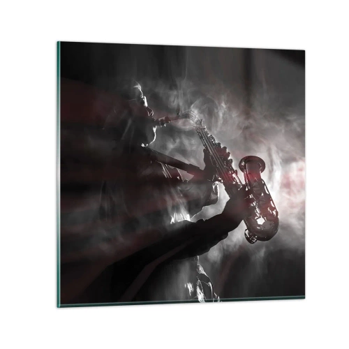Impression sur verre - Image sur verre - Dans les brumes du jazz - 40x40 cm