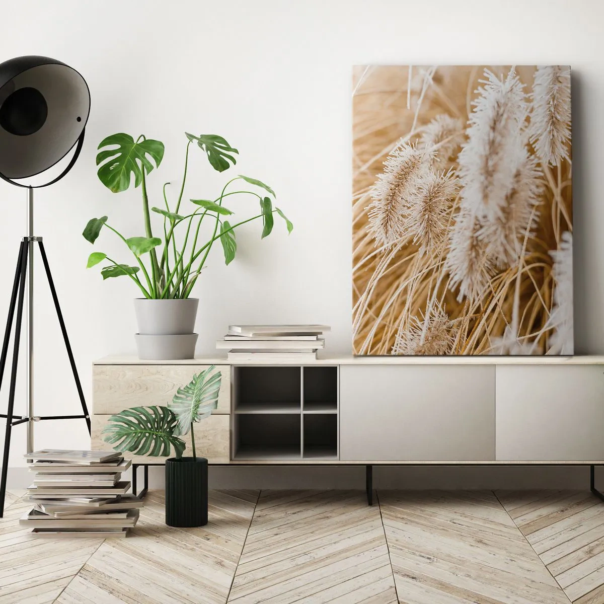 Impression sur toile - Image sur toile - Le bruissement doré de l'herbe - 45x80 cm