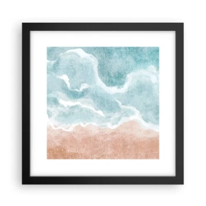 Affiche dans un cadre noir - Poster - Abstraction du nuage - 30x30 cm