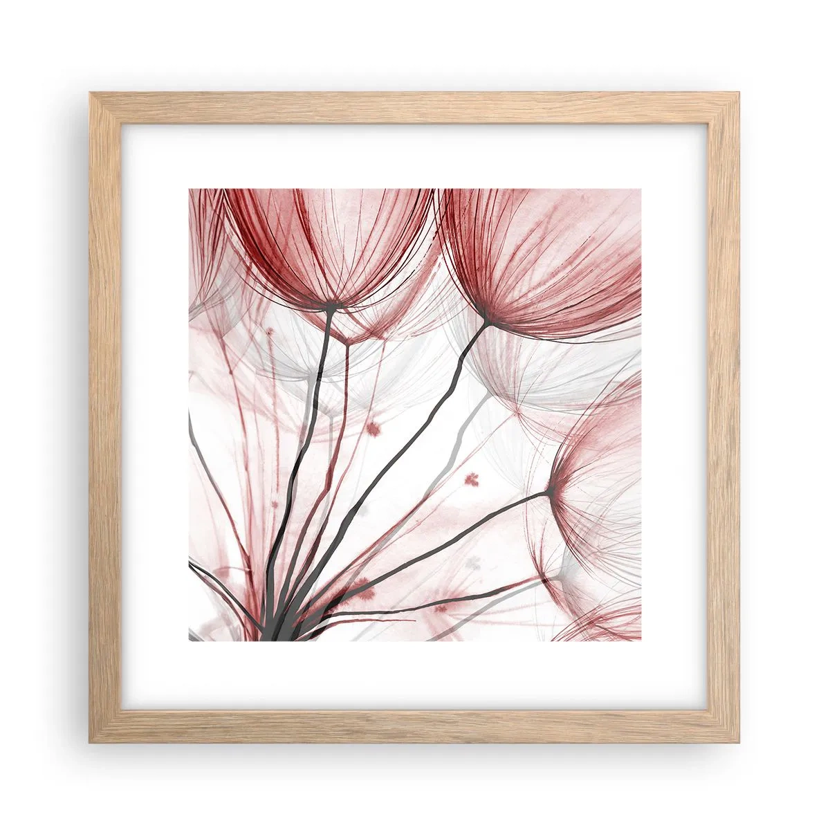 Affiche dans un chêne clair - Poster - Avant le départ - 30x30 cm