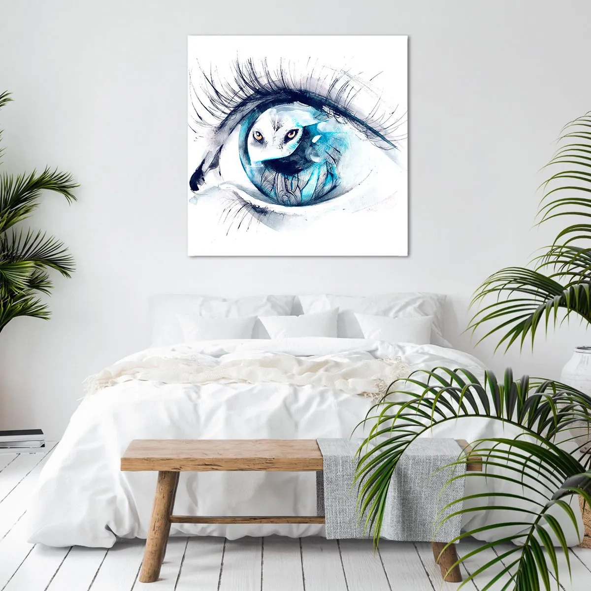 Impression sur toile - Image sur toile - Face à face avec la nature sauvage - 60x60 cm