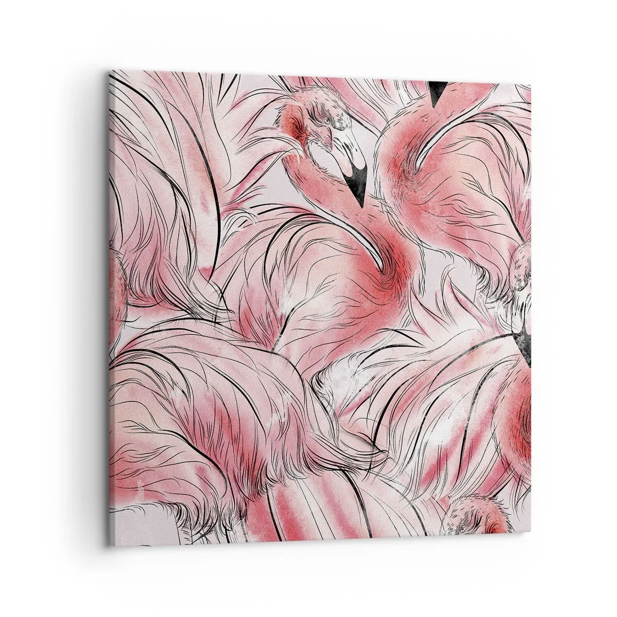 Impression sur toile - Image sur toile - Oiseau corps de ballet - 50x50 cm