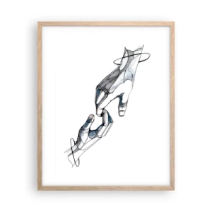 Affiche dans un chêne clair - Poster - Un bon geste - 40x50 cm