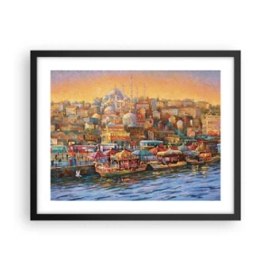 Affiche dans un cadre noir - Poster - Conte d'Istanbul - 50x40 cm