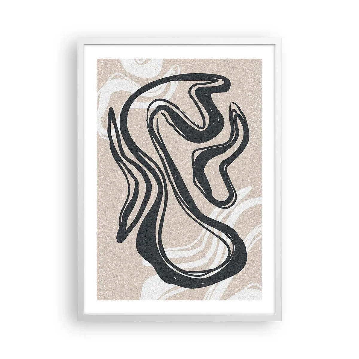 Affiche dans un cadre blanc - Poster - Expression multipliée - 50x70 cm