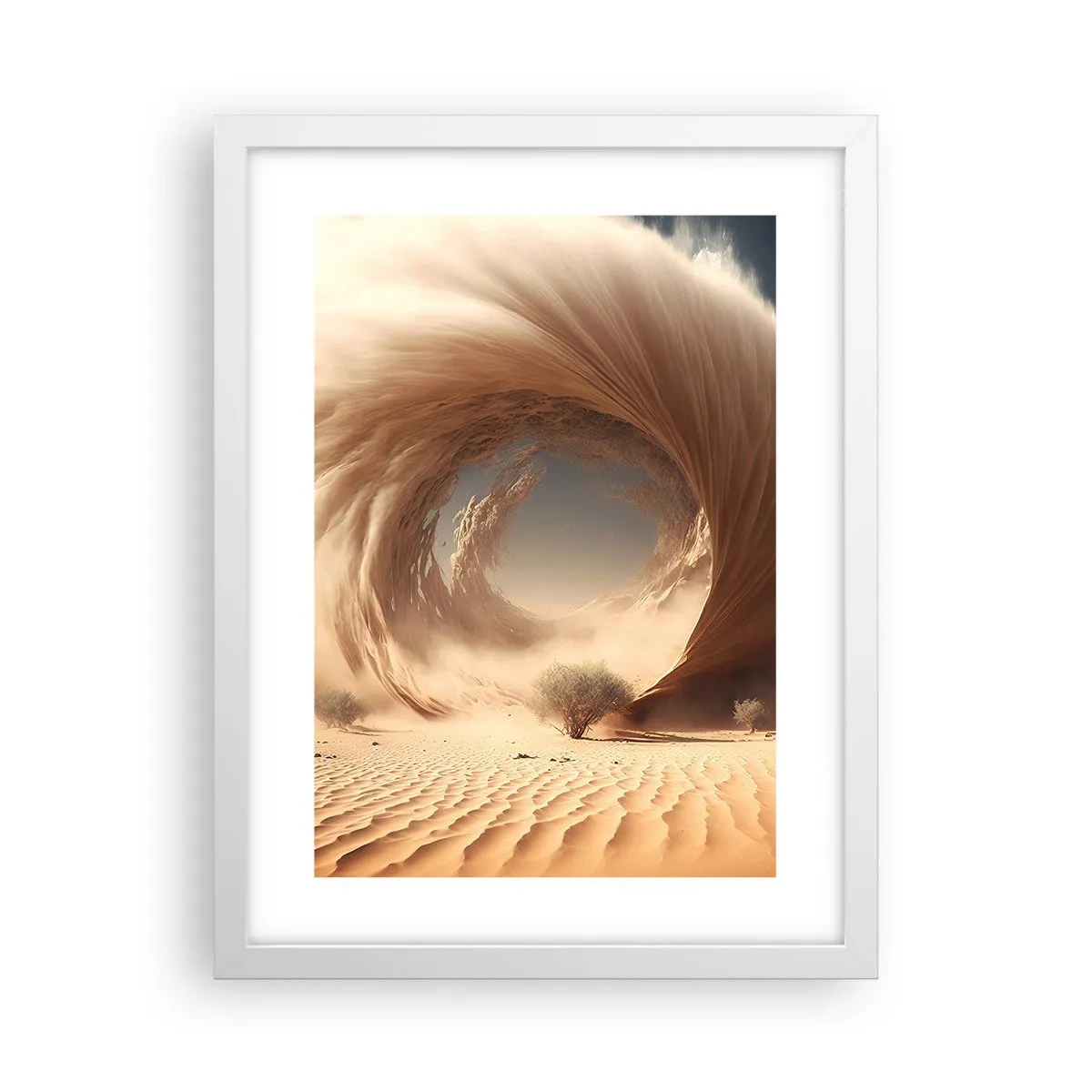 Affiche dans un cadre blanc - Poster - Portail ouvert - 30x40 cm