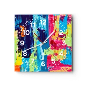 Horloge murale - Pendule murale - La vie est belle! - 30x30 cm