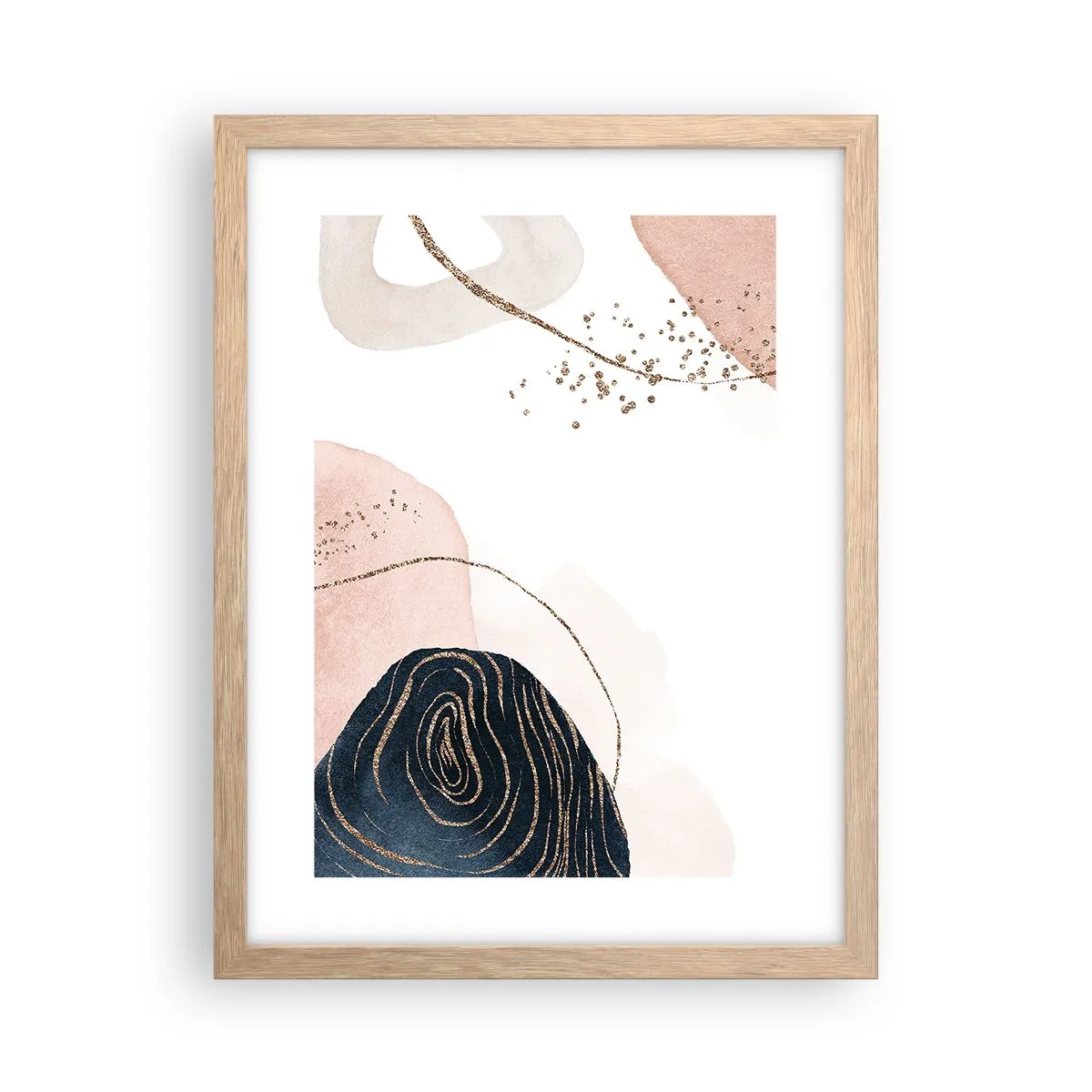 Affiche dans un chêne clair - Poster - Tout coule - 30x40 cm