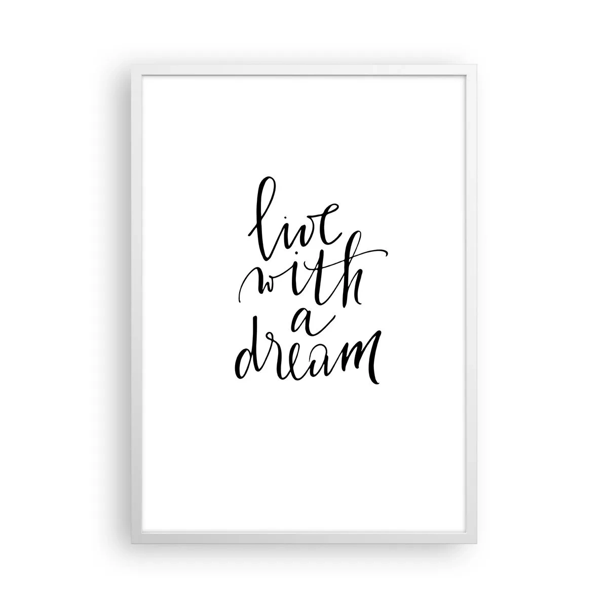 Affiche dans un cadre blanc - Poster - Bien sur - 50x70 cm